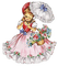 vintage girl, spring - 無料png アニメーションGIF