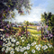 fondo  paisaje campo  flores dubravka4 - δωρεάν png κινούμενο GIF