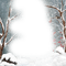 kikkapink winter christmas frame deco forest - PNG gratuit GIF animé