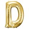 Letter D Gold Balloon - PNG gratuit GIF animé