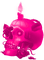 Skull.Candle.Roses.Pink - png grátis Gif Animado