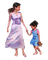 mamma-dotter-flicka--mother-daughter-girl - PNG gratuit GIF animé