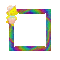 Small Rainbow Frame - GIF animado grátis Gif Animado