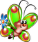 Papillon Vert:) - PNG gratuit GIF animé