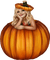 halloween pumpkin girl by nataliplus - PNG gratuit GIF animé
