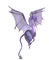 Dragón color morado - besplatni png animirani GIF
