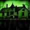 Green Haunted House - gratis png geanimeerde GIF