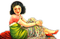 Rena Asian Japan Vintage Woman Frau - png gratis GIF animado