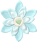 fleur Bleu Pastel - PNG gratuit GIF animé