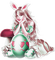 soave woman girl easter eggs pink green - 免费PNG 动画 GIF