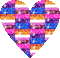 Glitter bisexual lesbian solidarity heart - Бесплатный анимированный гифка анимированный гифка