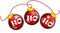 christmas-jul-text-ho-ho-ho-red-deco-minou52 - Free PNG Animated GIF