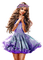 femme violette - безплатен png анимиран GIF