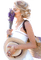 Woman with Lavender - kostenlos png Animiertes GIF