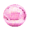 mirror ball party fest disco pink boule de miroir  deco tube gif anime animated animation spiegelball  balle kugel partykugel glitter - GIF animé gratuit GIF animé