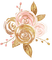 kikkapink gold pink roses - PNG gratuit GIF animé