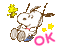 Snoopy ok - Darmowy animowany GIF animowany gif