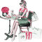 soave woman fashion paris table shopping spring - png gratis GIF animasi