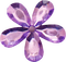 Fleur Violet Bijoux:) - png gratis GIF animado
