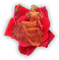 Vanessa Valo crea  red rose with girl - ingyenes png animált GIF