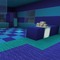 Blue Minecraft Room - gratis png animeret GIF
