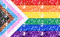 Progress Pride flag glitter with black triangle - Nemokamas animacinis gif animuotas GIF