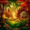 kikkapink autumn fantasy background forest - бесплатно png анимированный гифка