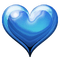 Blaues Herz - nemokama png animuotas GIF