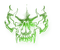 green skull - ingyenes png animált GIF