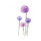 kikkapink deco scrap purple flowers