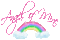 Angel rainbow - Animovaný GIF zadarmo
