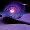 Purple Sand Dunes and Black Hole - бесплатно png анимированный гифка