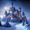 loly33 fond château hiver - png gratuito GIF animata