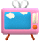 Pink TV ✧ - Ingyenes animált GIF animált GIF