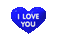 I Love You Heart - Animovaný GIF zadarmo animovaný GIF