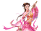 fantasy woman oriental pink laurachan - gratis png animerad GIF