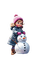 loly33 enfant bonhomme de neige - png gratis GIF animasi