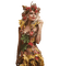 kikkapink woman autumn fantasy leaves fashion - PNG gratuit GIF animé