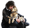 Kaz_Creations Man Homme Dog Pup Dogs - gratis png animeret GIF