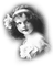 soave children girl vintage face black white - zadarmo png animovaný GIF