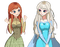 ✶ Anna & Elsa {by Merishy} ✶ - png gratis GIF animado