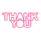 kikkapink thank you text - бесплатно png анимированный гифка