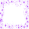 purple stars dust frame - PNG gratuit GIF animé