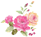 image encre animé effet scintillant briller fleurs roses edited by me
