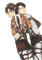 Eren and Levi - png gratis GIF animasi