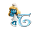 Kaz_Creations Alphabets Smurfs Letter T - PNG gratuit GIF animé