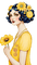 loly33 femme art deco printemps - Free PNG Animated GIF