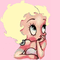 Betty Boop rêveuse et blonde - gratis png animeret GIF