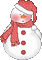 snowman gif bonhomme de neige - GIF เคลื่อนไหวฟรี GIF แบบเคลื่อนไหว