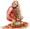 autumn woman kikkapink - kostenlos png Animiertes GIF